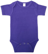 Lucky Friends 701 100% Cotton Fabric - Purple, Short Sleeve Baby Onesie (0/3-12/18)