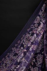 1 Yard Tulle Fabric Multicolor Glitter Floral Pattern Sparkling Design 58" Wide