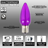 C9 Wonderful LED SMD Bulb (25 bulbs/bag) - Smooth, Purple