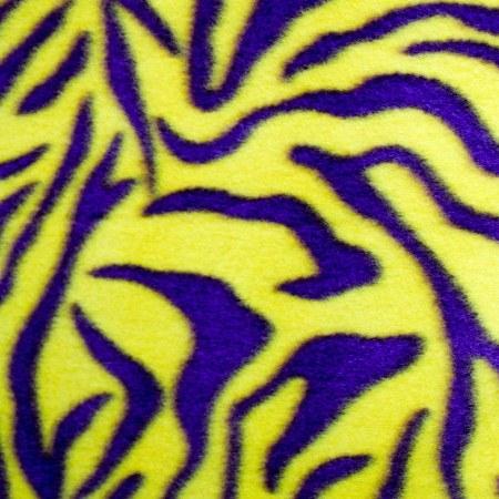 Zebra Print Fleece Polyester Fabric - Zebra Print, 60" Width, 280 GSM (1 Yard)