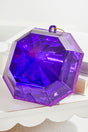 6" Jewel Ornament - Purple