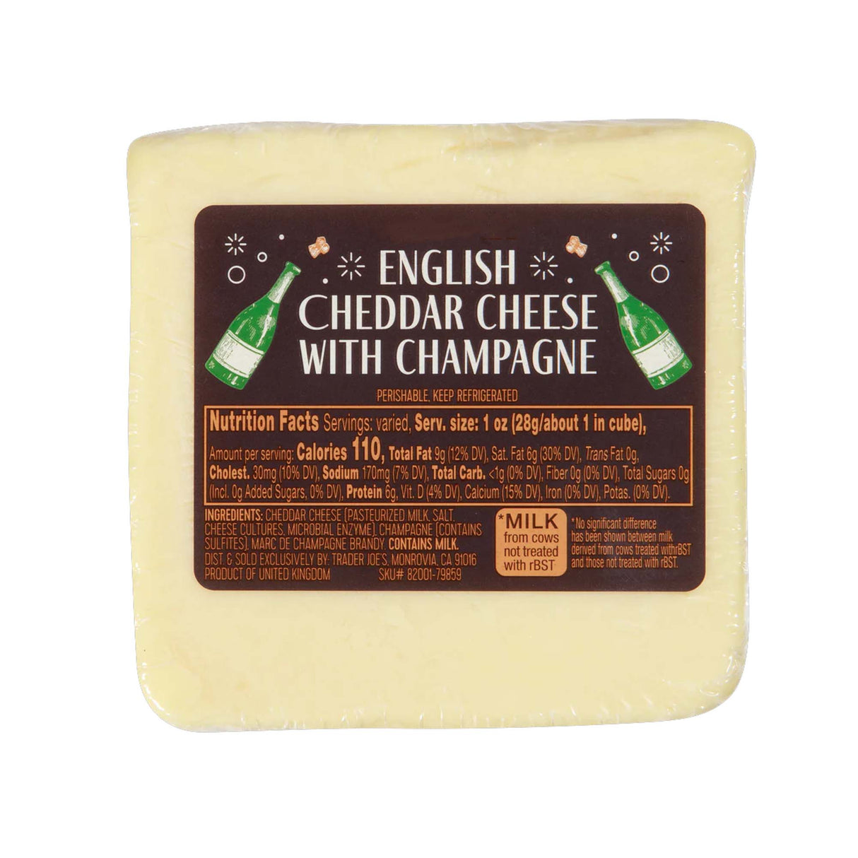 English Cheddar Cheese with Champagne – Premium Luxury Cheese