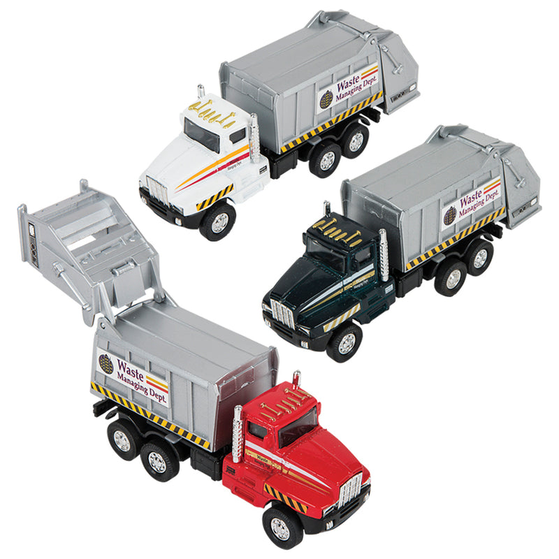 Die-Cast Pull Back Sanitation Truck (12 PC)