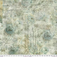 Cotton Wideback Fabric Natural Aqua Receipt 108"