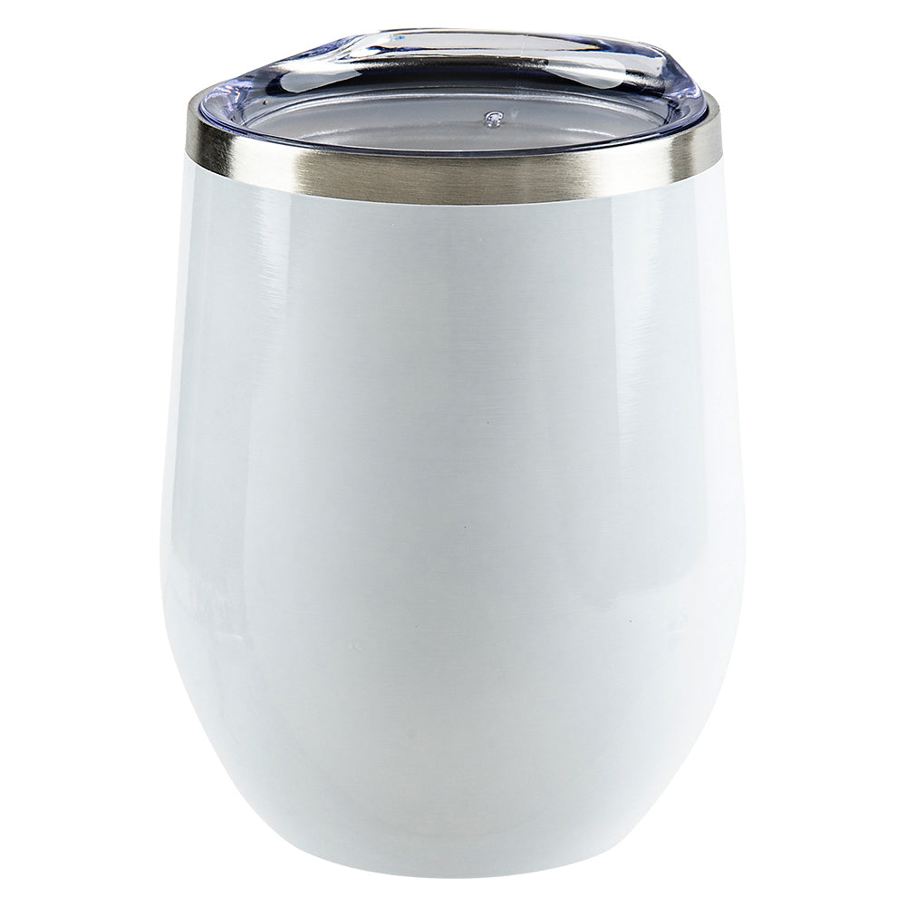 White Wine Tumbler 12oz Double Wall