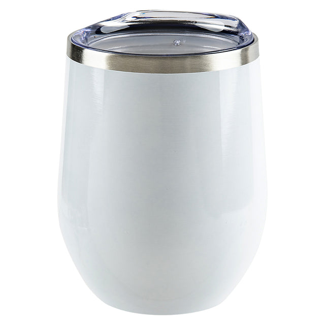 White Wine Tumbler 12oz Double Wall