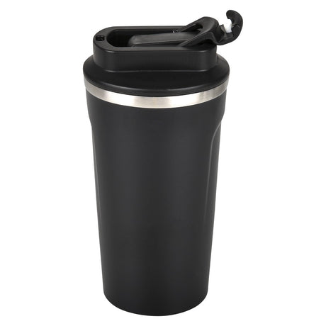 Black Tumbler 17oz Double Wall Dual Flip Lid