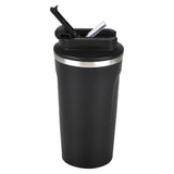 Black Tumbler 17oz Double Wall Dual Flip Lid