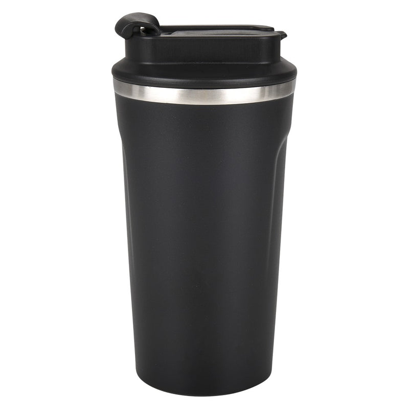 Black Tumbler 17oz Double Wall Dual Flip Lid