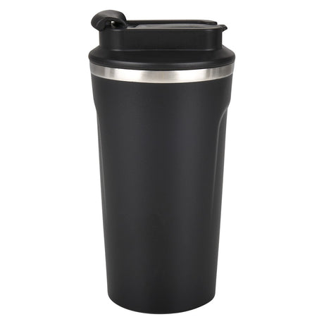 Black Tumbler 17oz Double Wall Dual Flip Lid
