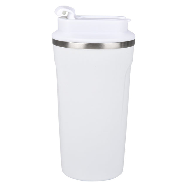 Stainless Steel Tumbler 17oz Dual Flip Lid White