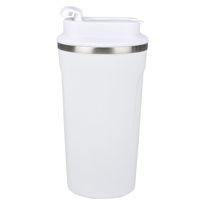 Stainless Steel Tumbler 17oz Dual Flip Lid White