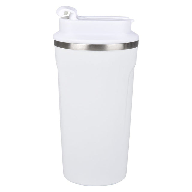Stainless Steel Tumbler 17oz Dual Flip Lid White