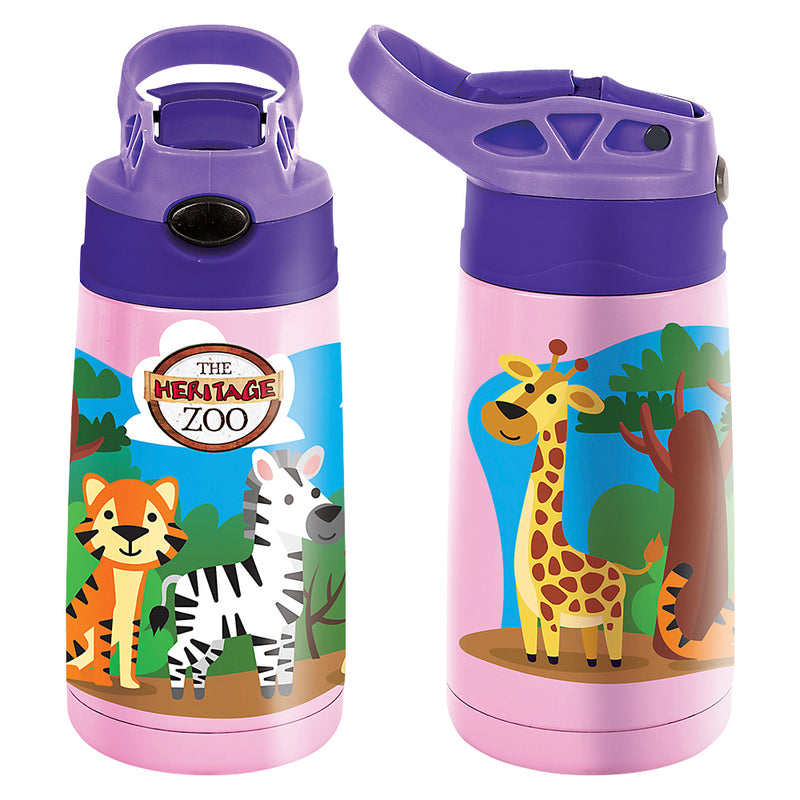 Pink Aquatic Pop-Straw Sipper