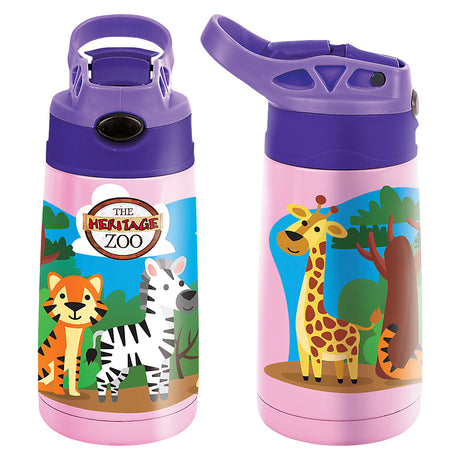 Pink Aquatic Pop-Straw Sipper