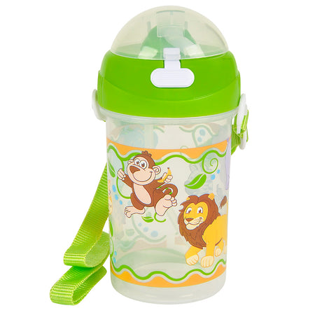 Safari Water Bottle 12oz Pop Up Straw