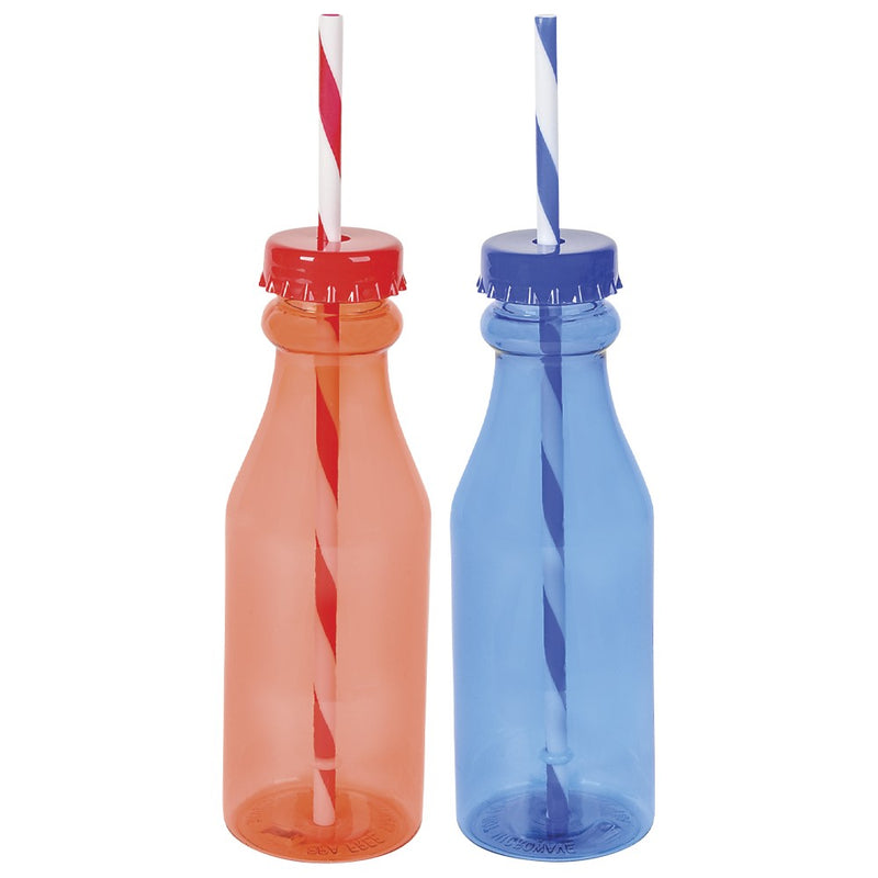 Tritan Soda Bottle With Straw 16oz