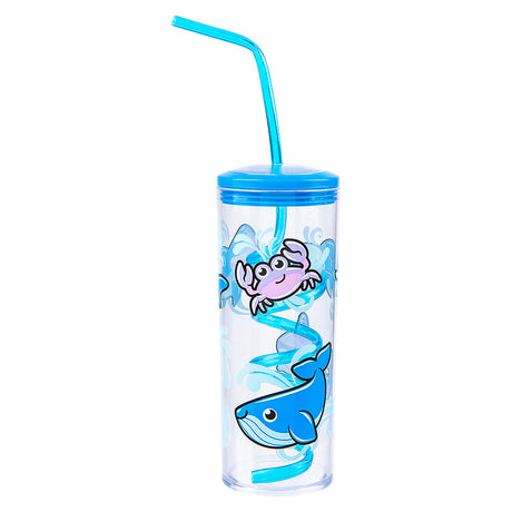 Aquatic Cup With Twisty Straw 11oz