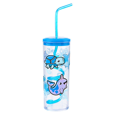 Aquatic Cup With Twisty Straw 11oz