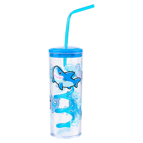 Aquatic Cup With Twisty Straw 11oz