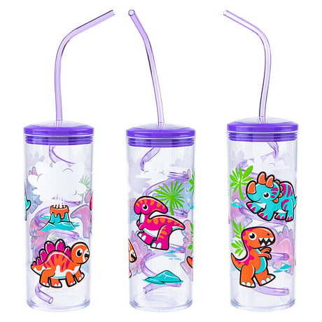 Dinosaur Cup With Twisty Straw 11oz