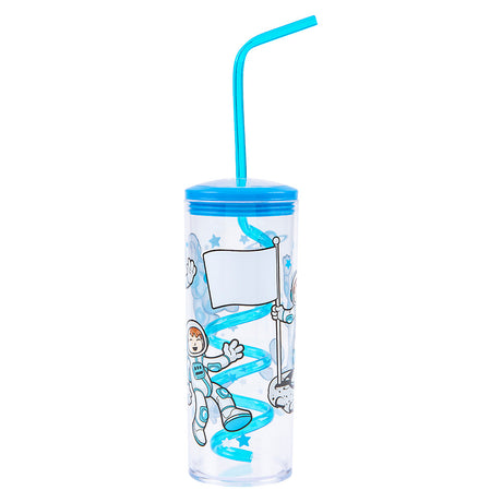 Space Cup With Twisty Straw 11oz