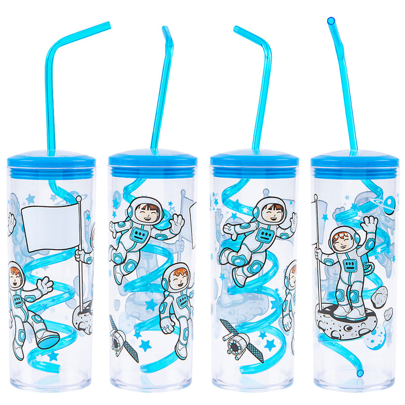 Space Cup With Twisty Straw 11oz