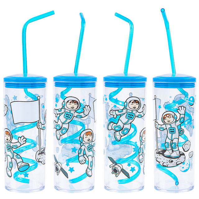 Space Cup With Twisty Straw 11oz