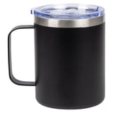 Stainless Steel Black Coffee Mug 12oz