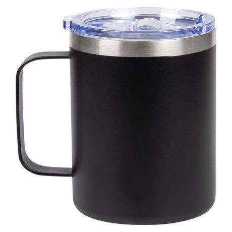 Stainless Steel Black Coffee Mug 12oz