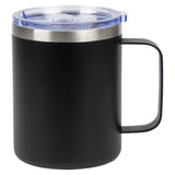 Stainless Steel Black Coffee Mug 12oz