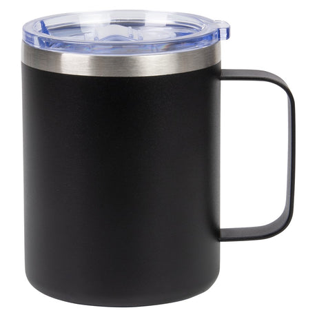 Stainless Steel Black Coffee Mug 12oz