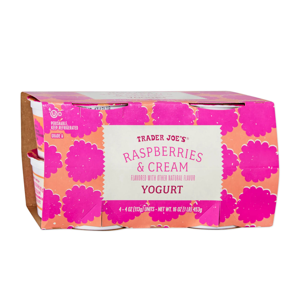 Raspberries & Cream Yogurt - 16 Oz