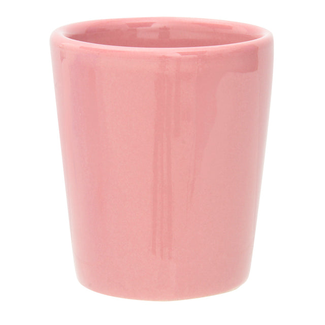 Pink Shot Glass 1oz Glazed Ceramic