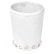 White Shot Glass With Rhinestone