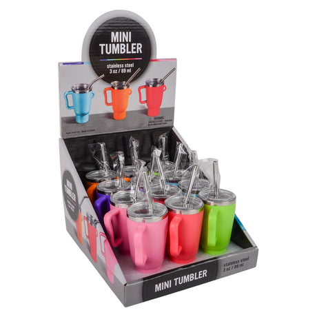Mini Tumbler Shot Clip With Handle 3oz (1 DSP)