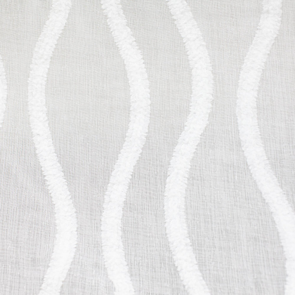 Quincy Fabric Polyester Fabric - Wavy Textured Sheer, 110" Width (1 Yard)