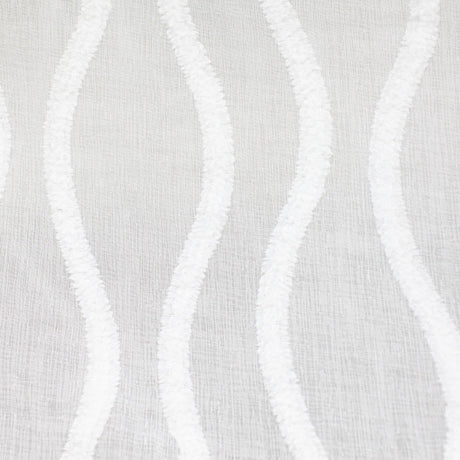 Quincy Fabric Polyester Fabric - Wavy Textured Sheer, 110" Width (1 Yard)