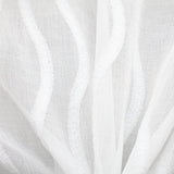 Quincy Fabric Polyester Fabric - Wavy Textured Sheer, 110" Width (1 Yard)