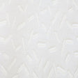 Quinn Sheer Polyester Fabric - Geometric Textured White, 110" Width (1 Yard)