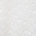 Quinn Sheer Polyester Fabric - Geometric Textured White, 110" Width (1 Yard)