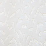 Quinn Sheer Polyester Fabric - Geometric Textured White, 110" Width (1 Yard)