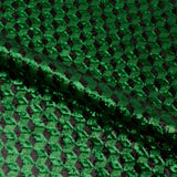 Qburtz Mesh Sequin Fabric - Black/Royal, 54" Width (1 Yard)