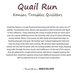 Fat Quarter Bundle Moda Kansas Troubles Quail Run 100% Cotton