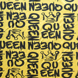 Cotton Lycra Jersey Knit Queen on Yellow