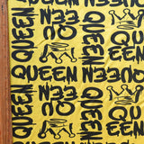 Cotton Lycra Jersey Knit Queen on Yellow