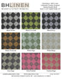 Linen Yarn-Dyed Quilted Mesh Fabric
