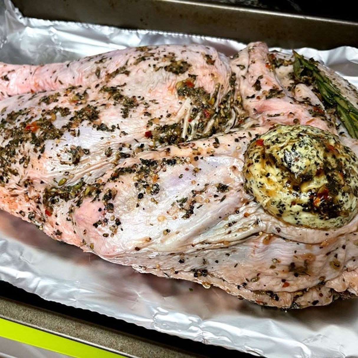 Herb Seasoned Brined Bone In Half Turkey - 1 Lb