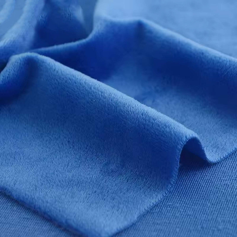 Solid Color Short Plush Velvet Fabric Super Soft Cloth Diy Handmade Home Textile Toy Apparel Cushion Pillow Blanket Material