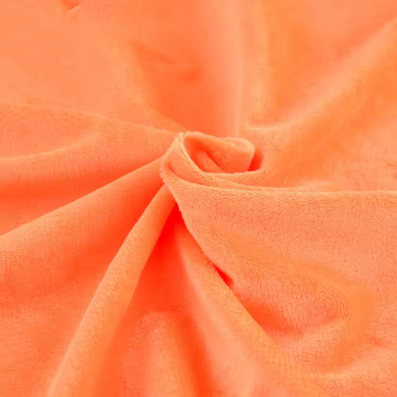 Solid Color Short Plush Velvet Fabric Super Soft Cloth Diy Handmade Home Textile Toy Apparel Cushion Pillow Blanket Material